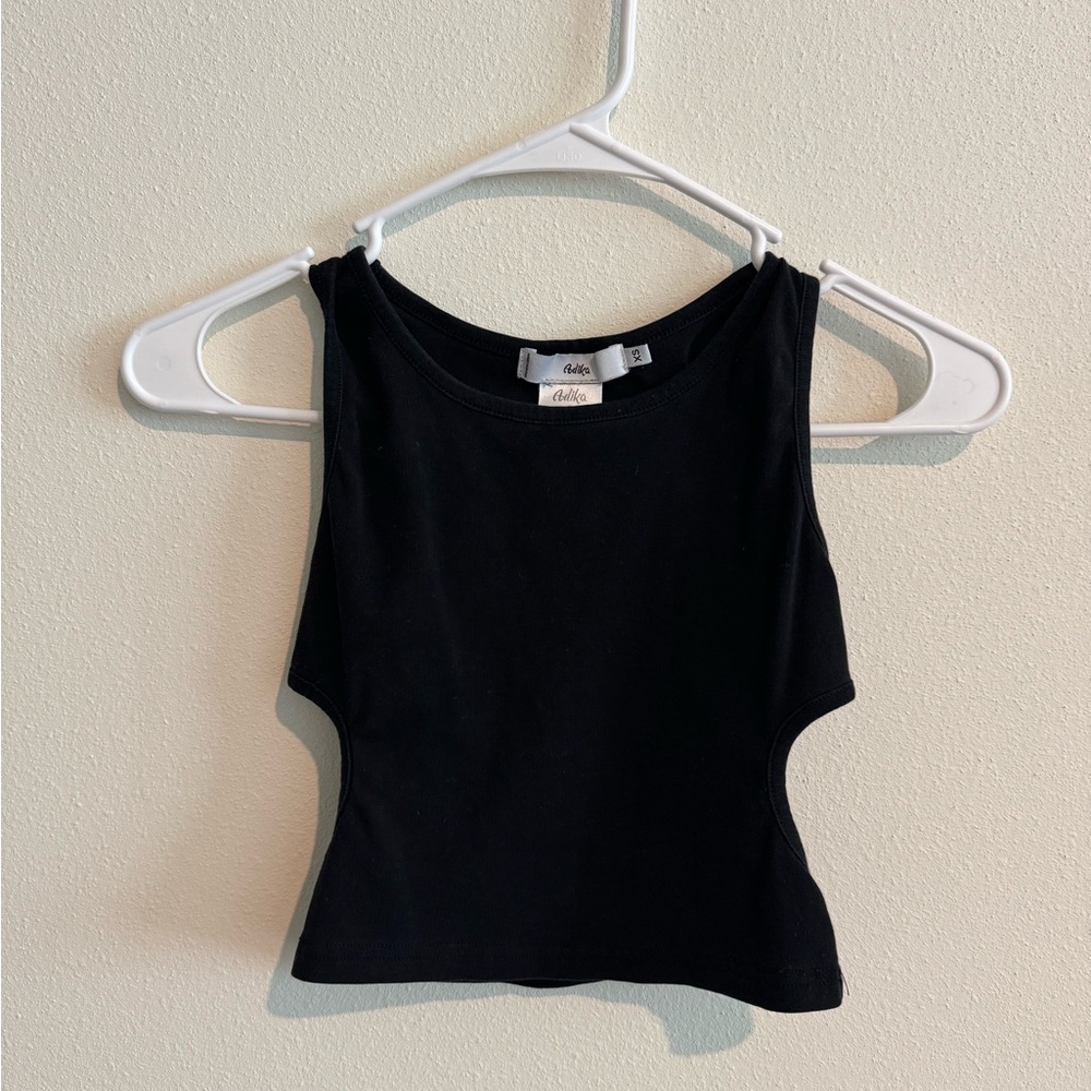 Adika Black Fitted Tank Top